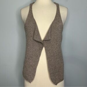 Zadig & Voltaire Belfast Bis 100% Cashmere Open Front Sweater Vest “WILD” S